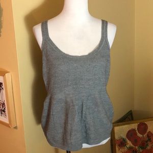 PURE+GOOD size Large WaffleKnit Thermal Empire Waist tanktop Soft Stretchy